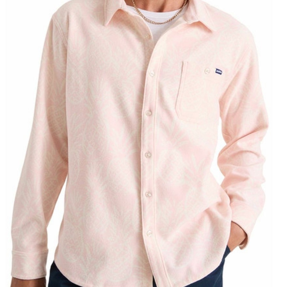 NWT! Chubbies Men's Funky Soft Spore Pineapple Flannel Button Up Overshirt Sz L